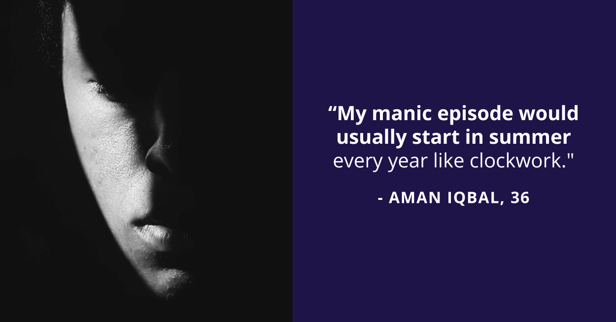 Aman learned to cope with bipolar disorder through self-awareness 