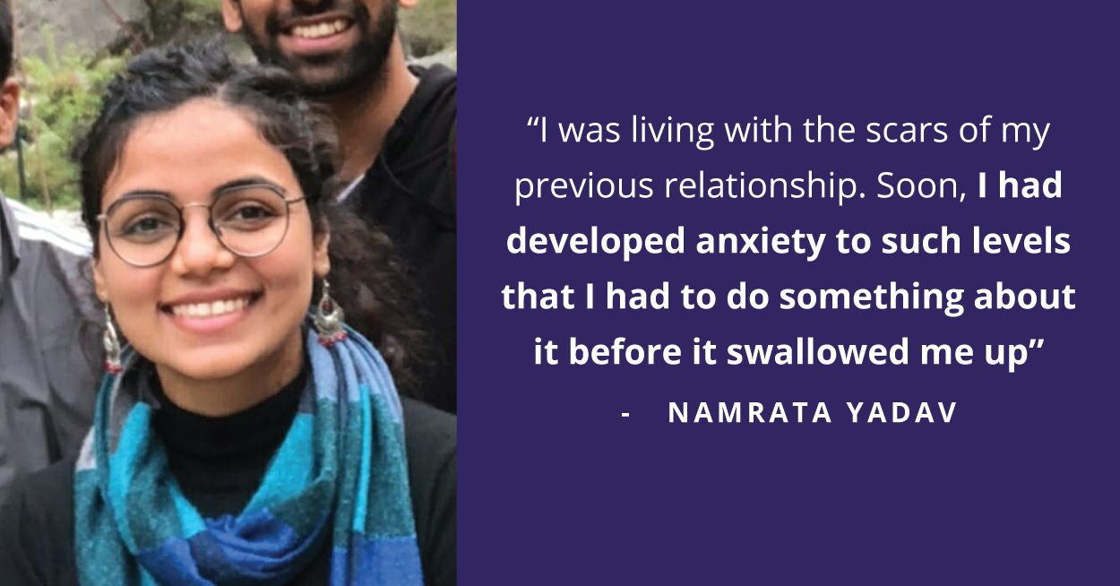 Namrata Bids Goodbye to Anxiety Through Determination and Therapy