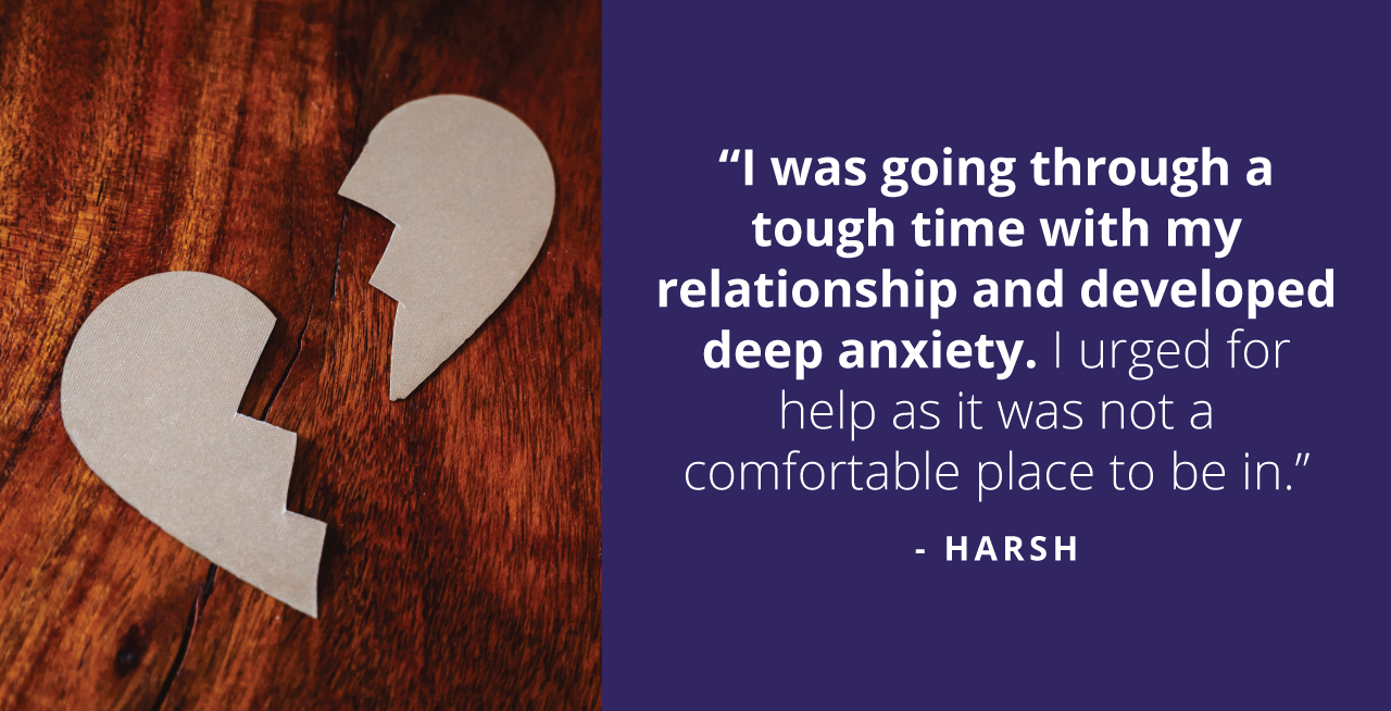 How Harsh Healed From His Fallen Relationship Through Therapy