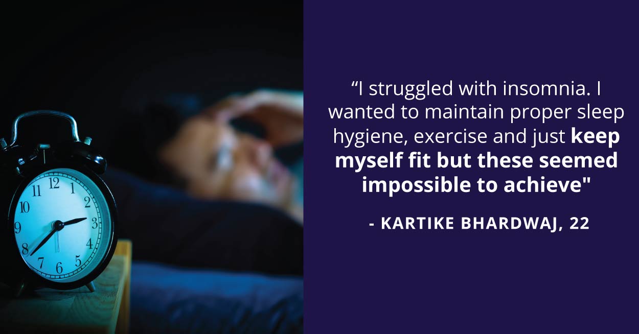 Kartike had to seek professional counselling on campus.