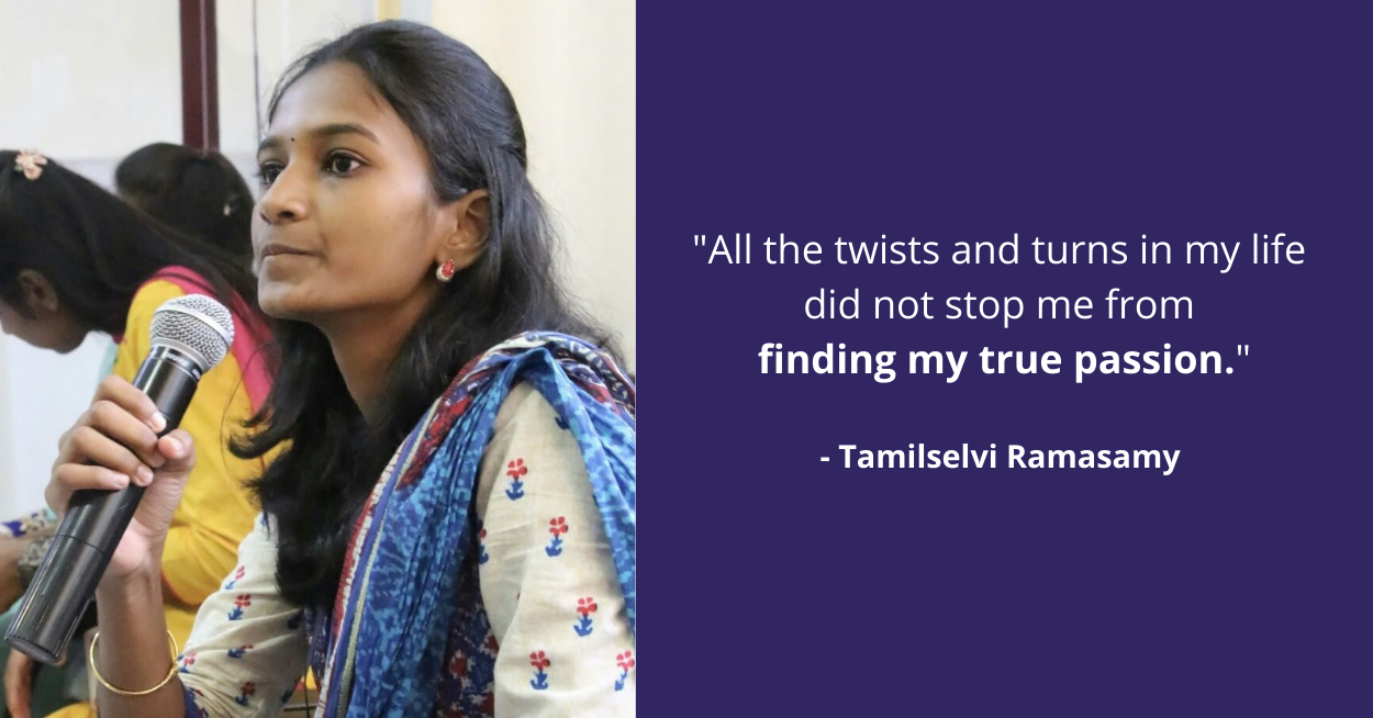 Despite all the hurdles, Tamil found the spark that lit the flame to ignite her career.