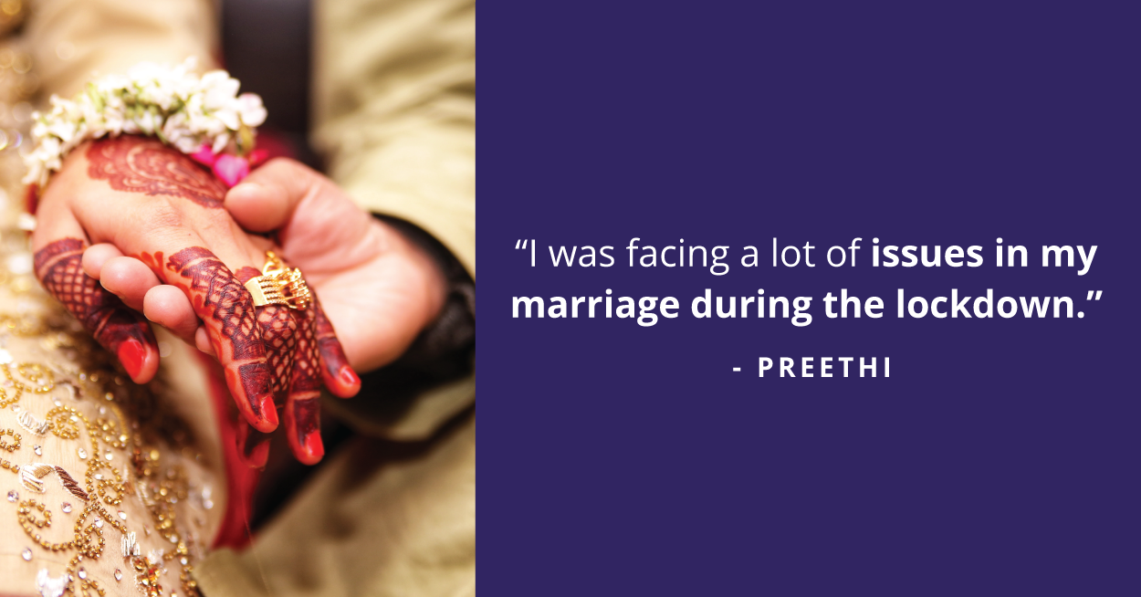 Preethi's story on seeking counselling and giving her marriage another chance.