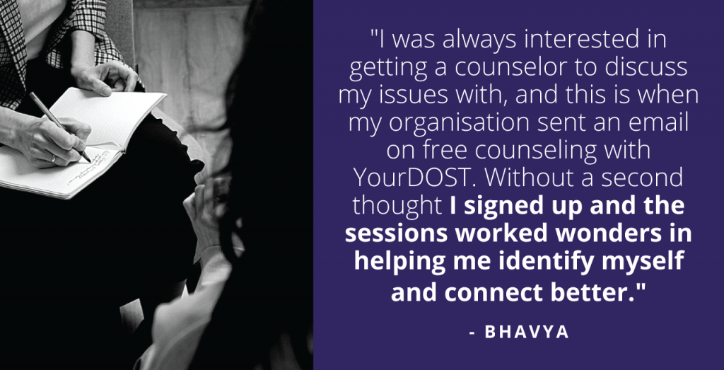 How Bhavya connected with her inner self through counseling