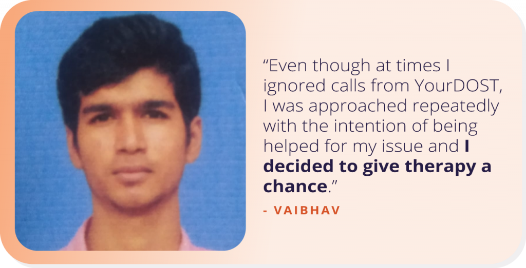 Vaibhav’s story of breaking away from the mental shackles of depression