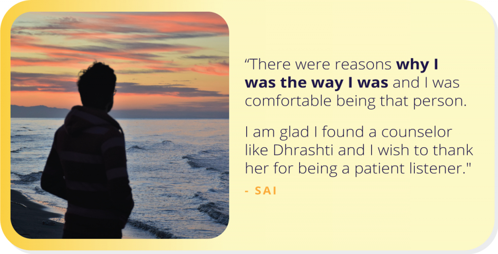 Sai’s Fascinating Story of How He Decided To Stay Assertive in His Relationships Through Counseling.