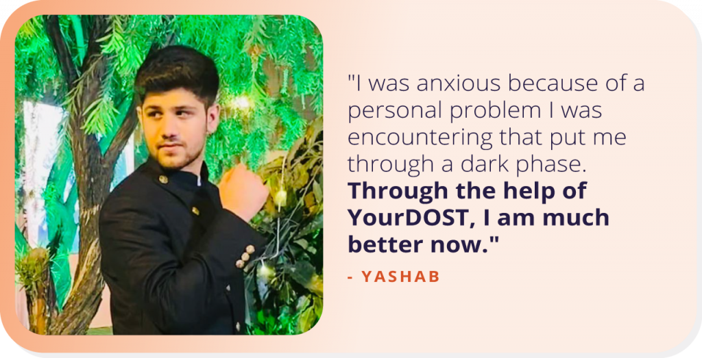 Yashab’s Story of How He Turned Over His Life Through Counseling.