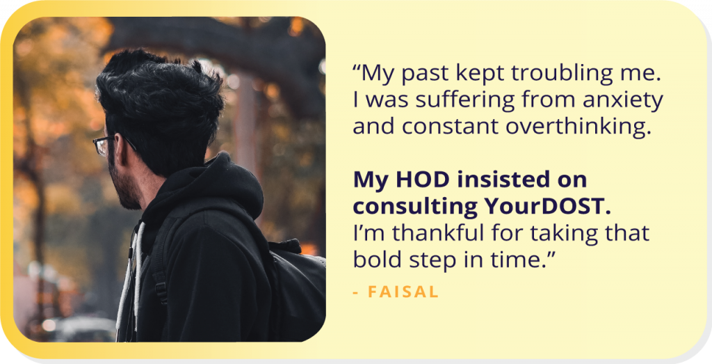 Finding Light in The Shadows With The Help Of Counseling: This is Faisal’s Story.