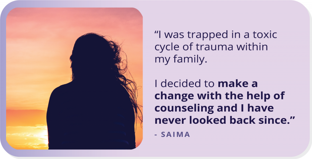 Healing from Generational Trauma Through Therapy: This is Saima’s Story.