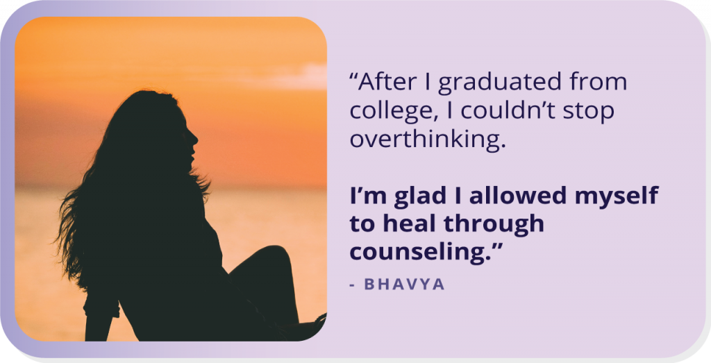 Bhavya Conquered Overthinking and Found Peace Through Counseling.