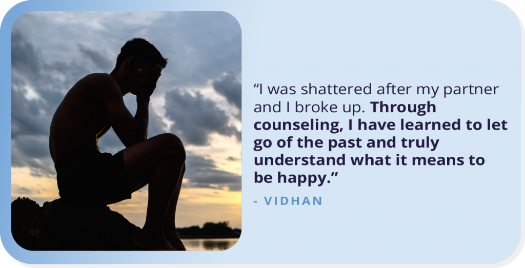 A Journey From Grief to Growth: This is How Vidhan Healed From His Heartbreak Through Therapy.
