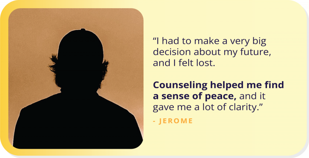 Here’s How Jerome Found Clarity And Confidence In Himself Through Therapy.