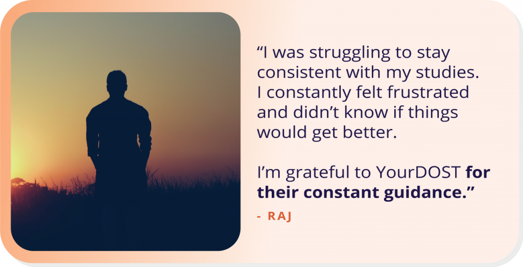 This is How Raj Fought Against Academic Pressure And Forged His Self-Confidence Through Counseling.