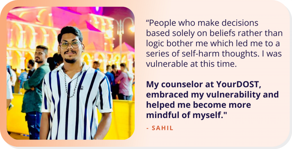 “Harmony Amidst Strife: Sahil’s Resonance of Healing with YourDOST”