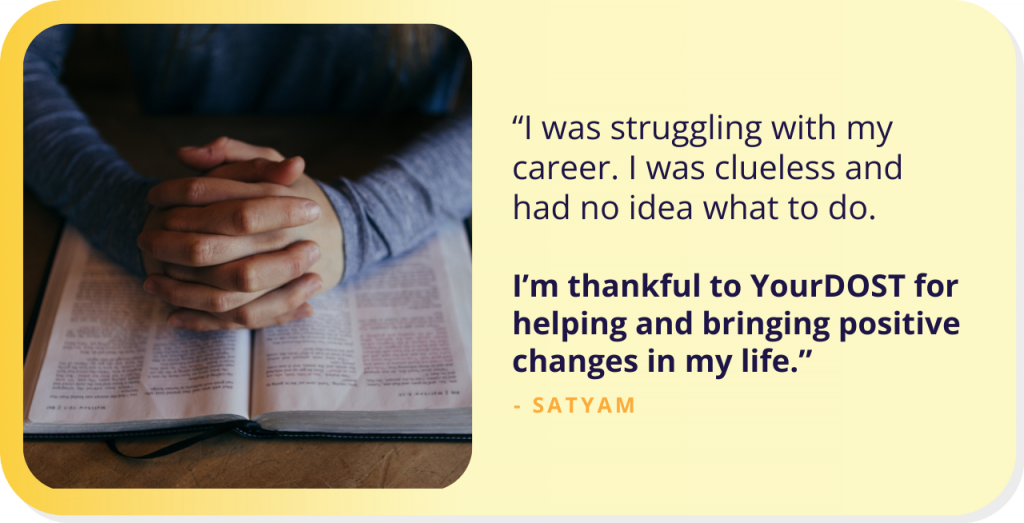 Overcoming Shadows: Satyam’s Journey to Mental Wellness Through Counseling.