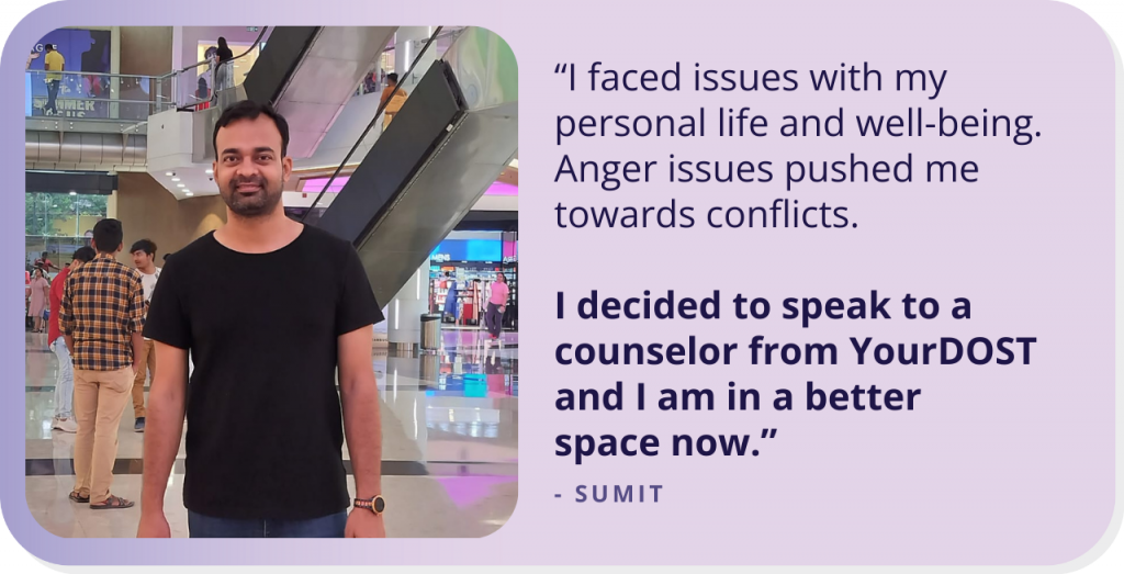 Sumit’s Journey to Emotional Wellness with YourDOST