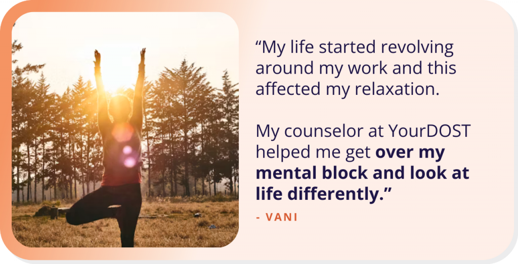 Vani’s Story Of How Counseling Helped Her Restore Harmony