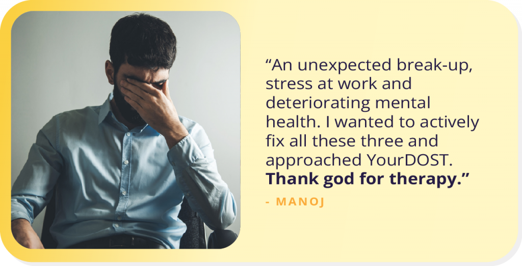 Manoj’s Story Of How He Worked Towards Recovering His Mental Health Through Counseling