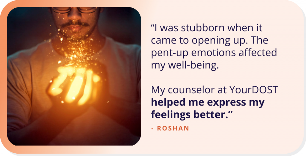 Roshan Beats His Fear To Express And Emerged Stronger Through Counseling