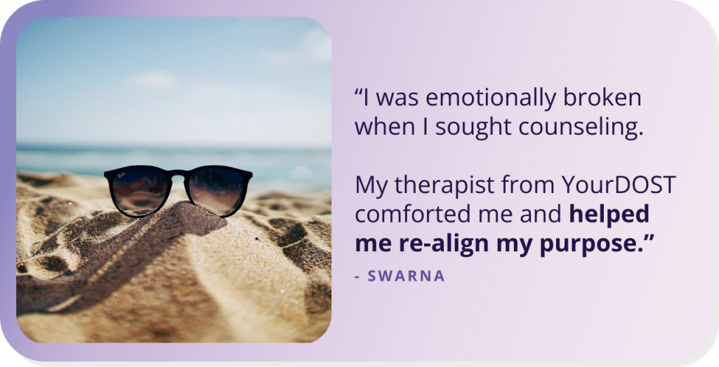 Swarna’s Tale of Embracing Her True Self Through Counseling and Finding Her Inner Peace