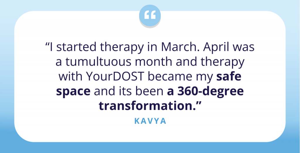 The Story of How Kavya Courageously Fought Against Anxiety with Therapy