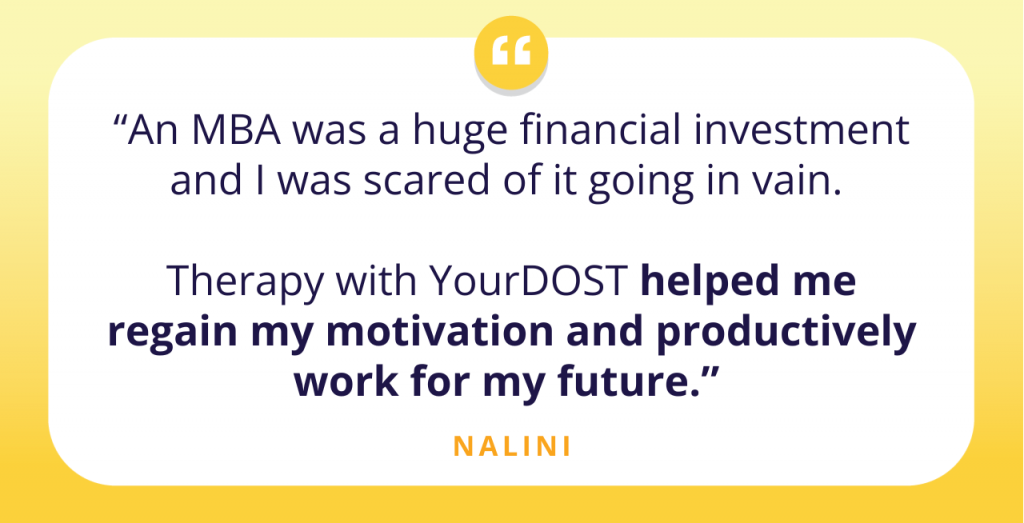 Evading The Scorching Sun of Academic Pressure to Seeking Shade with Therapy: Nalini’s Story of Determination