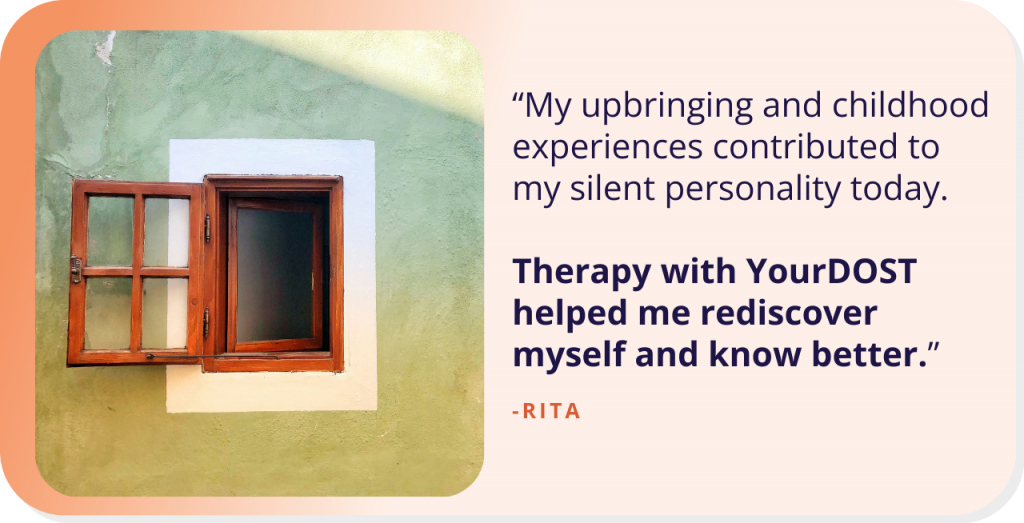Rita’s Story of Recognising Her Own Reflection With Therapy