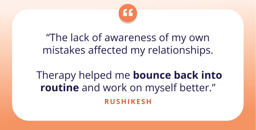 Rushikesh’s Story of Strength: Fighting Through The Storm with Therapy