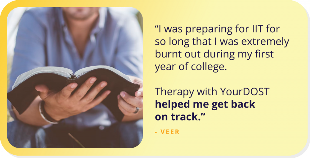 Crossing the Waters of Exhaustion and Burnout with The Bridge of Therapy: Veer’s Story of Determination