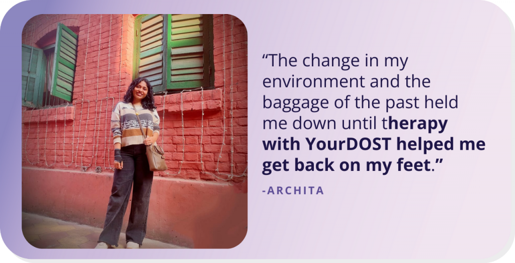 Archita’s Story Shaking Away The Dust of The Past and Moving Forward with Therapy