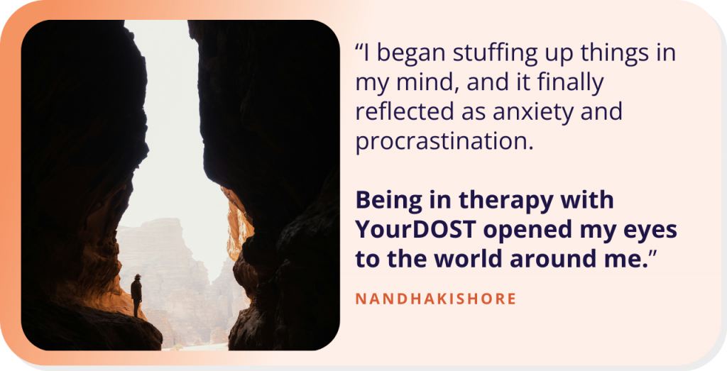 Nandhakishore’s Story of Being Ahead in The Marathon of Life with Therapy