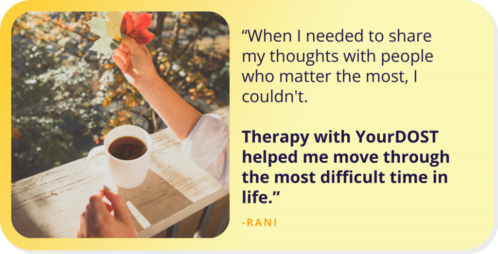 Making The Choice of This or That with Therapy: Rani’s Story of Transformation