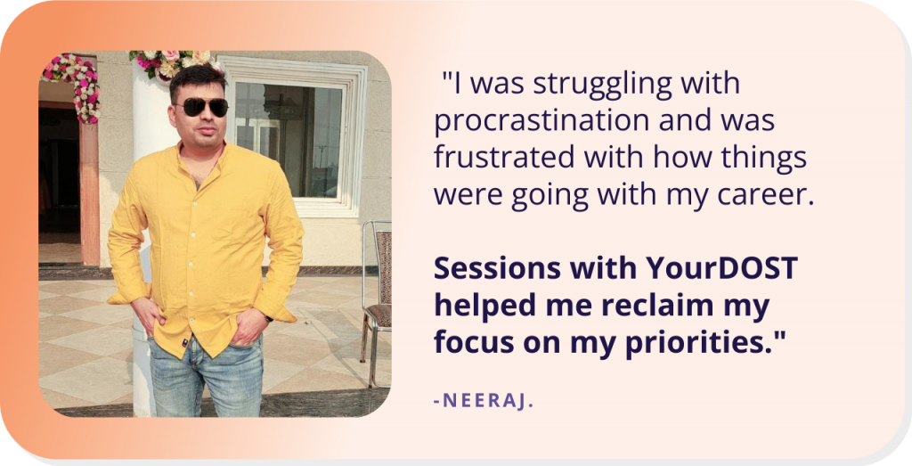 From Struggle to Success: How Counseling Helped Neeraj Reclaim His Life