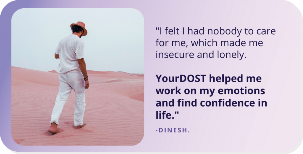 Dinesh’s Tale Of Making Peace With His Solitude Through Therapy