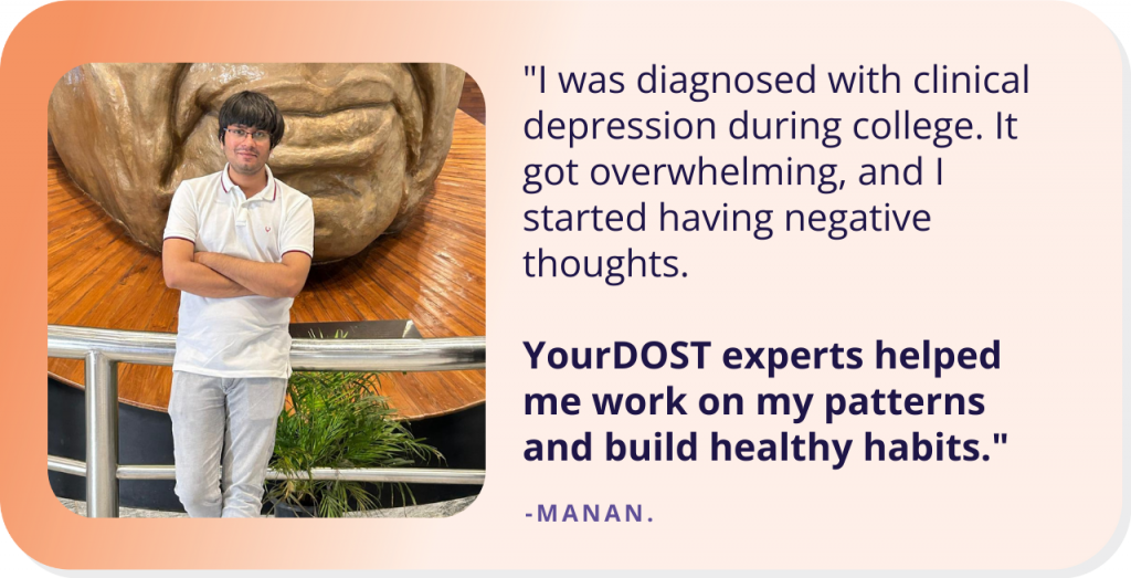 Manan’s Journey Of Shattering The Chains Of His Depression With Therapy