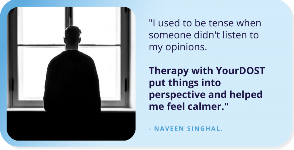 Naveen’s Journey Of Overcoming His Hostility Through Counseling