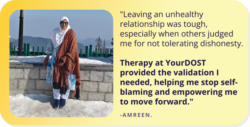 From Self-Doubt To Perseverance: Amreen’s Story of Setting Herself Free With Counseling