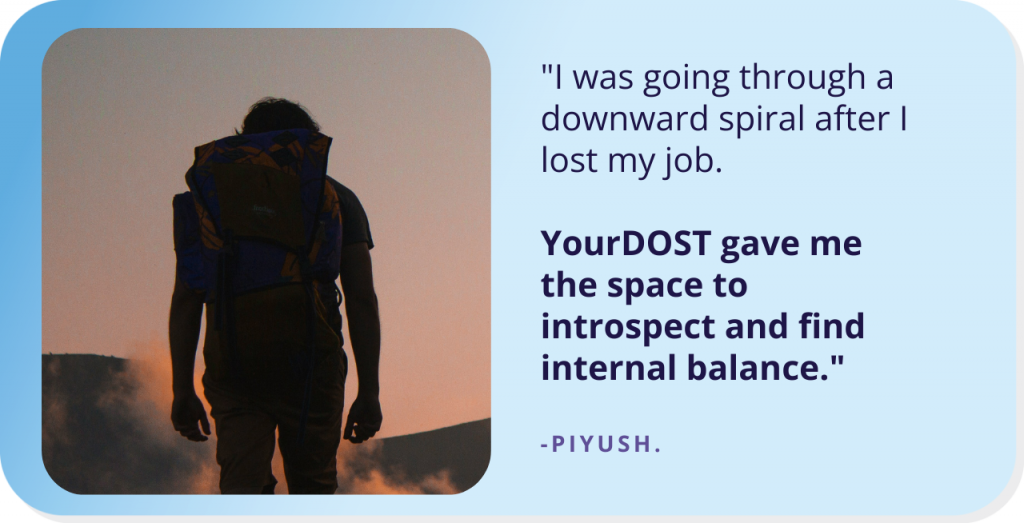 Piyush’s Story Of Tackling His Setbacks Through Therapy