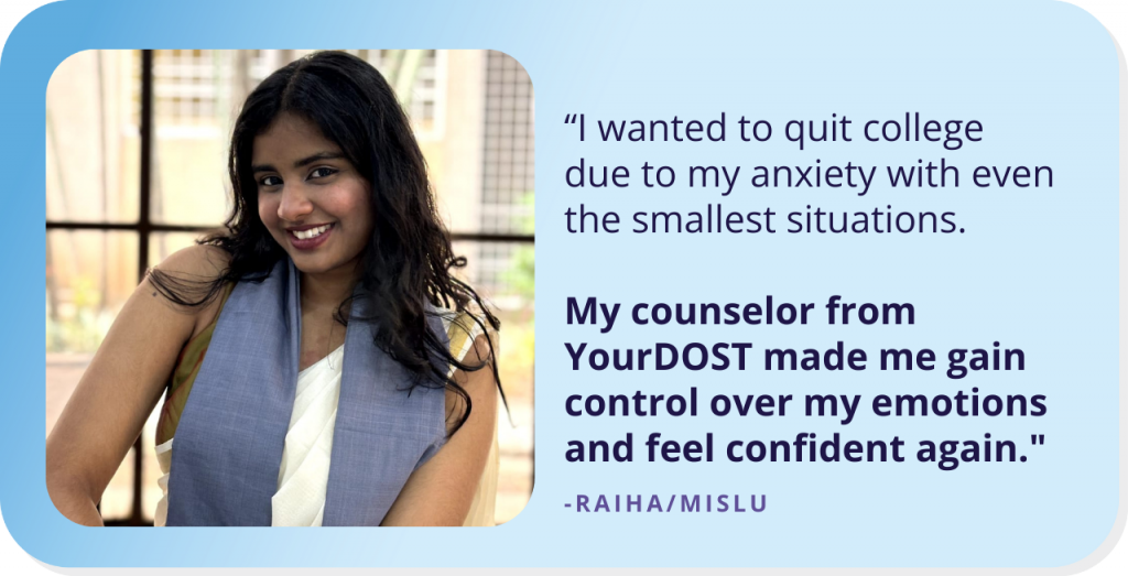 Raiha’s story of anguishing agony to accepting life with Therapy