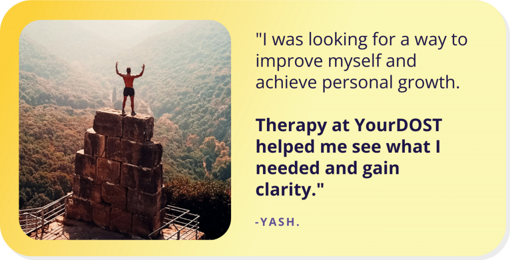 Yash’s Tale Of Contemplating His Core Thoughts Through Counseling
